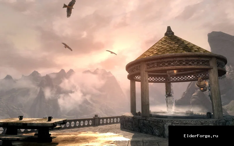 Обложка мода: Eagleview — уютный дом для приключенцев в Skyrim SE‑AE
