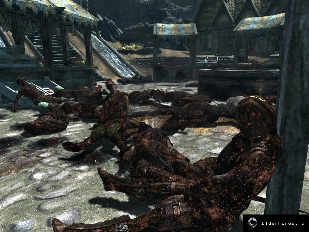 Обложка мода: Эффекты ожога, заморозки и электричества для Skyrim LE — реалистичная графика