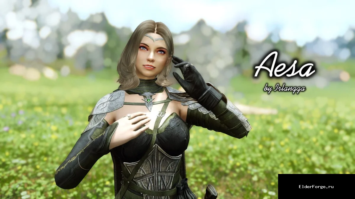 Обложка мода: Эйза — новая спутница для Skyrim LE с CBBE телом и уникальным сетом