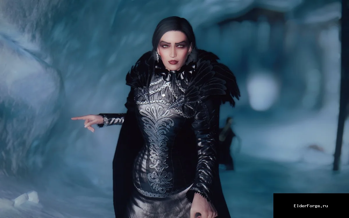 Обложка мода: Элегантное платье Хелены Моджеевской для Skyrim Legendary Edition – два цвета