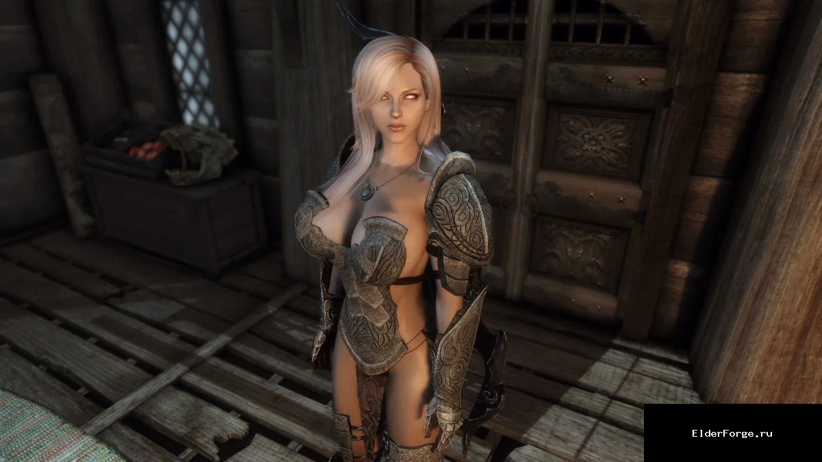Обложка мода: Элереси — суккуб‑компаньон для Skyrim LE: автономный спутник, доступный в браке