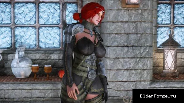 Обложка мода: Эльфийская броня и меч Альтмера для Skyrim SE/AE – варианты UNP, CBBE, HDT‑SMP