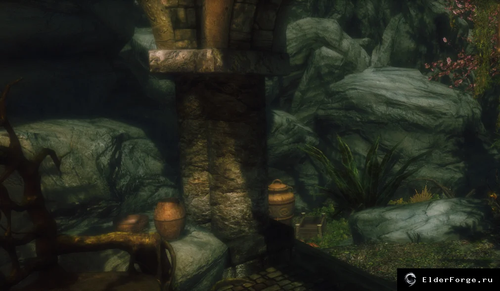 Обложка мода: Эльфийское прибежище Skyrim LE — стильные эльфийские дома без лишнего хлама