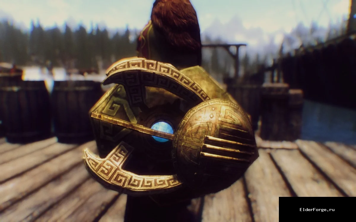 Обложка мода: Этериевый щит в Skyrim LE – реплейсер с ванильными текстурами