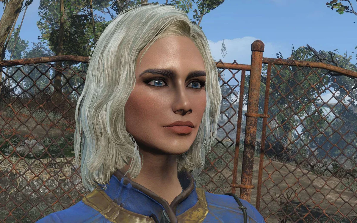 Обложка мода: Fallout 4 — Светлые волосы с темными бровями: уникальный HAIR MOD