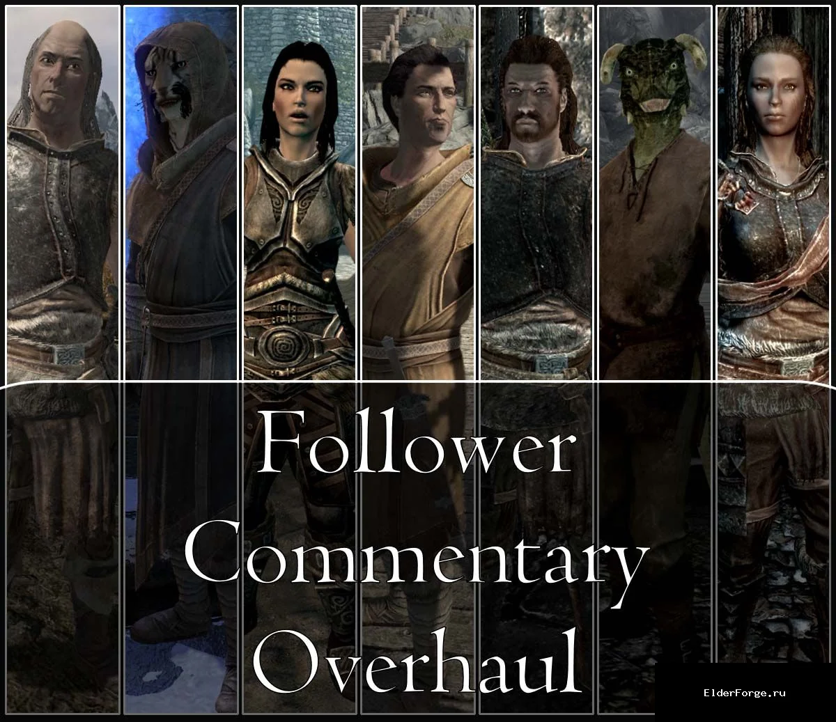 Обложка мода: FCO – Обновлённые комментарии компаньонов для Skyrim LE