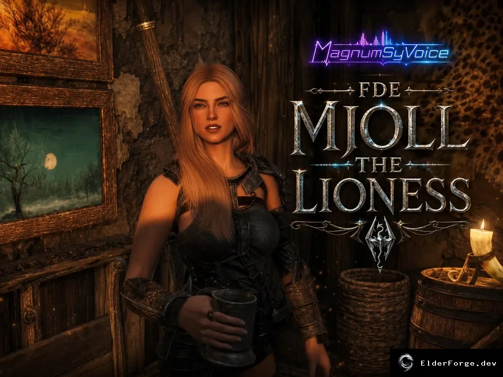 Обложка мода: FDE Mjoll the Lioness SE-AE: русская озвучка и перевод диалогов Мьол