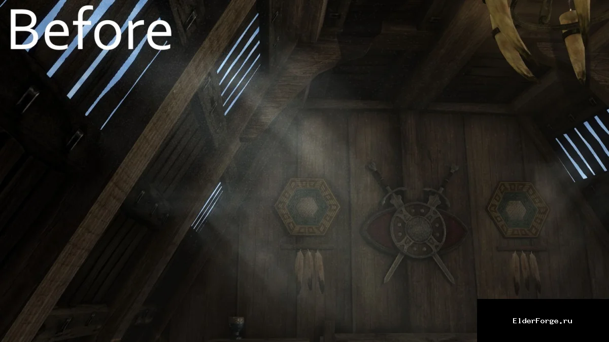 Обложка мода: Фикс частиц пыли для Skyrim LE – реалистичная визуализация под солнцем
