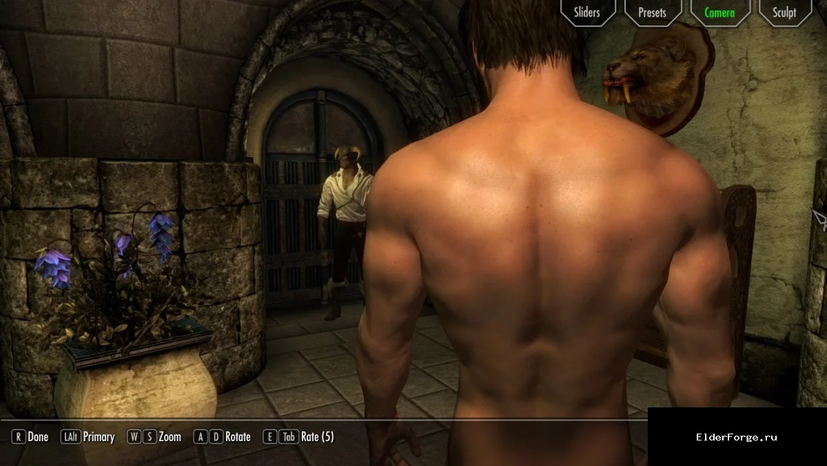 Обложка мода: Фикс текстур мужского тела для Skyrim LE – удаление пятен на спине и шее