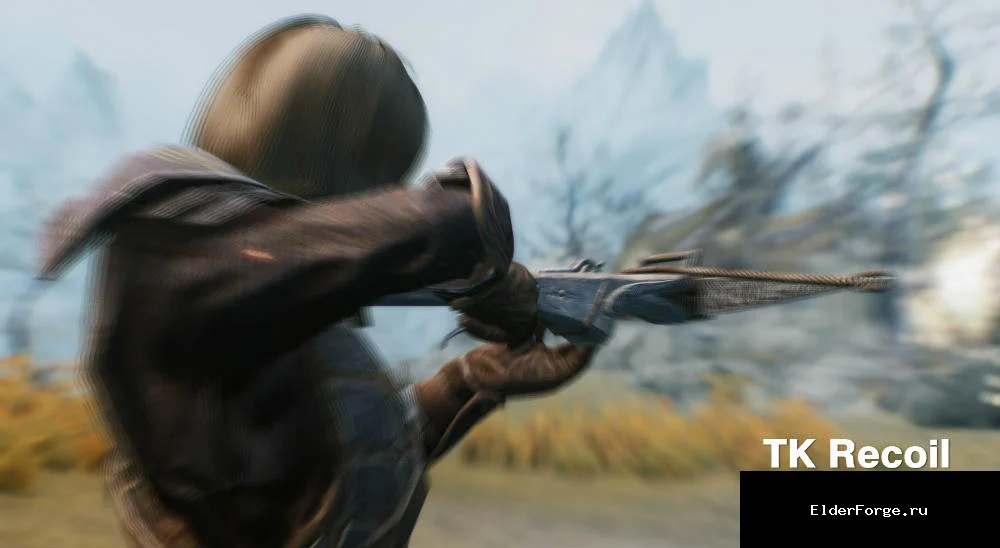 Обложка мода: Физическая отдача при стрельбе в Skyrim SE‑AE — TK Recoil