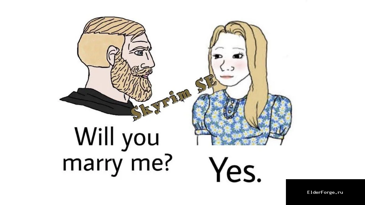 Обложка мода: Follow Me Darling — Любой супруг становится спутником в Skyrim SE/AE
