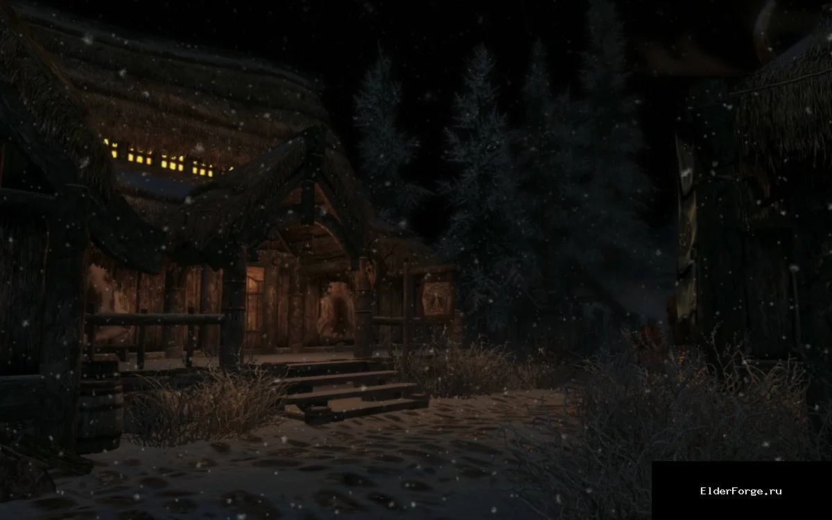 Обложка мода: Фонари Скайрима – реалистичное освещение деревень для Skyrim LE