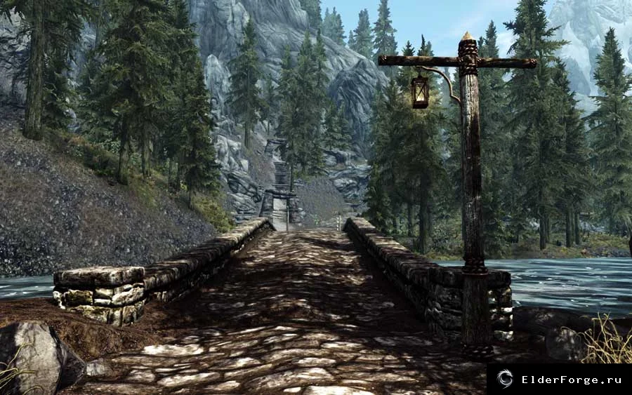 Обложка мода: Фонари у мостов Skyrim LE — ночное освещение с 17:00 до 8:00