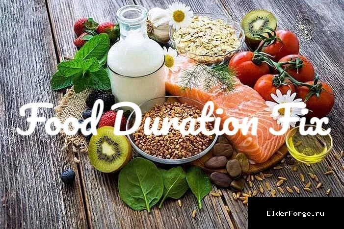 Обложка мода: Food Duration Fix для Skyrim SE – исправление длительности еды и новые кулинарные титулы