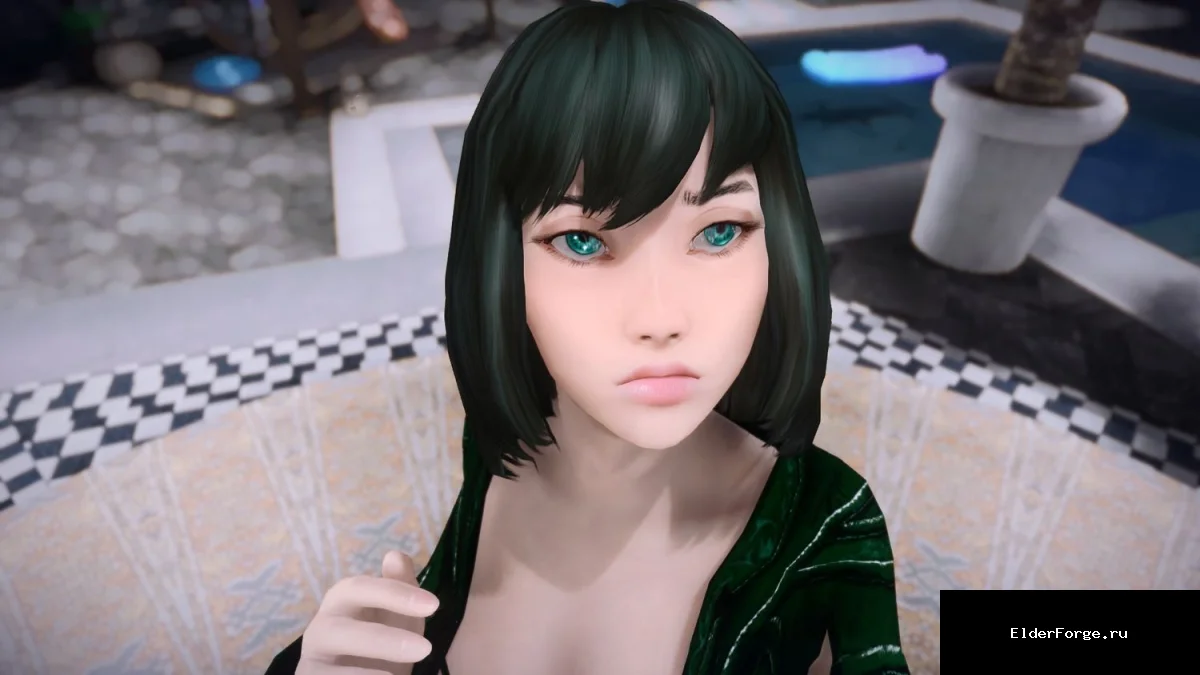 Обложка мода: Fubuki – магическая спутница из One Punch Man для Skyrim LE