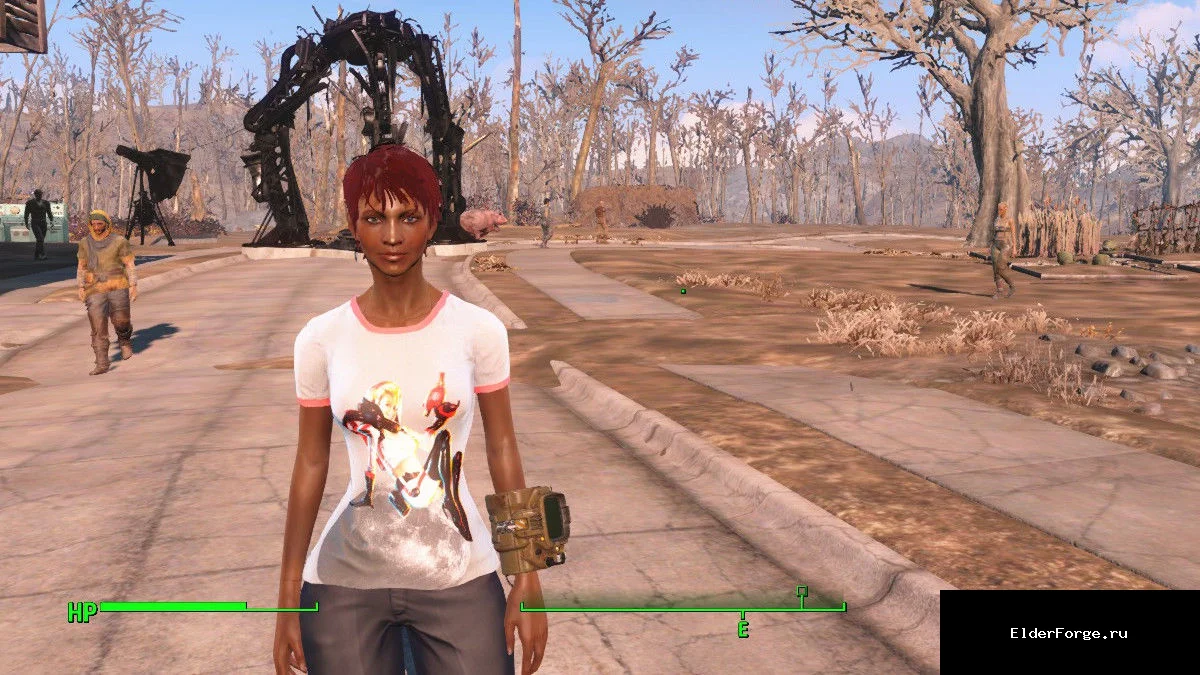 Обложка мода: Футболка Miss Nuka World Tour 2075 для Fallout 4 – стиль и защита