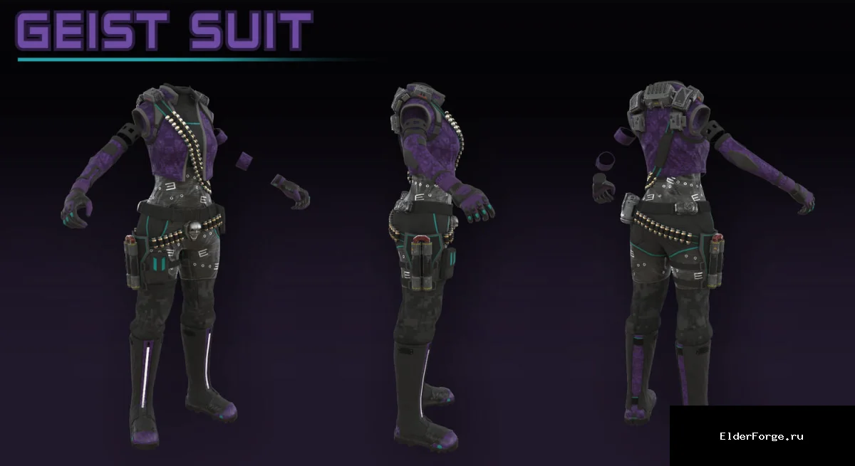 Обложка мода: Geist Suit – Костюм Гейста для Fallout 4: стильная броня в стиле Black Ops 3