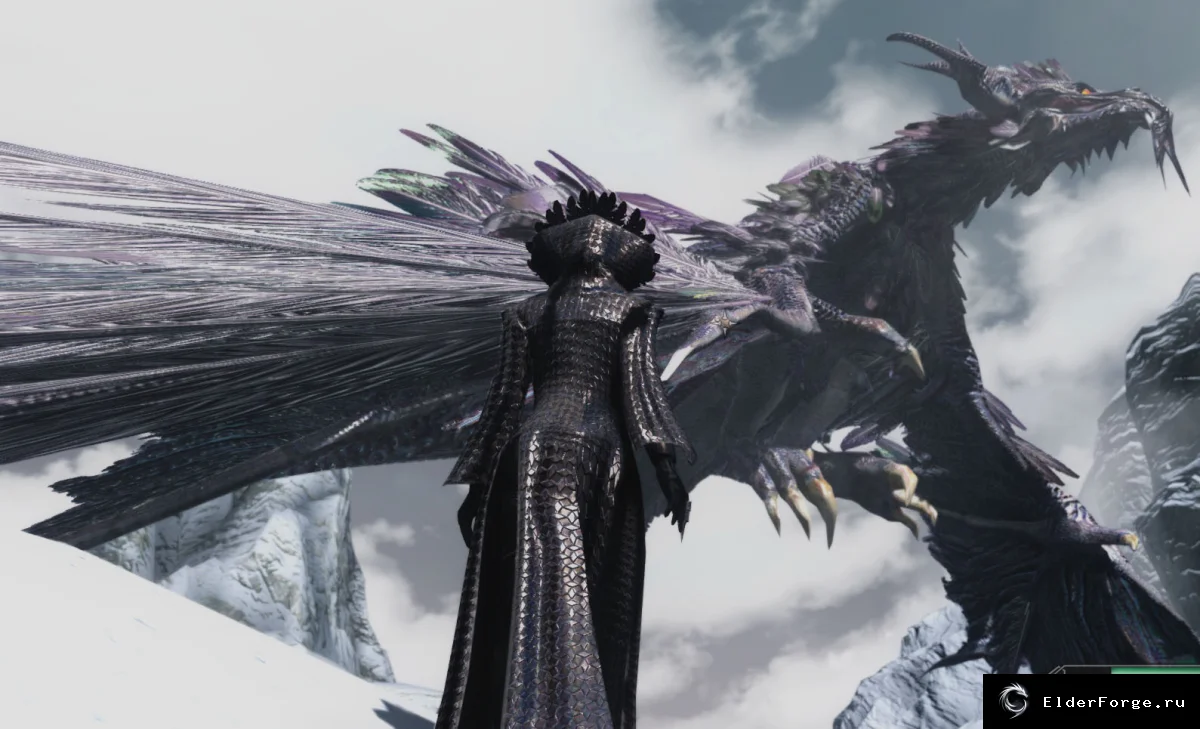 Обложка мода: Гигантский оперенный дракон Одавинг для Skyrim LE — новый образ