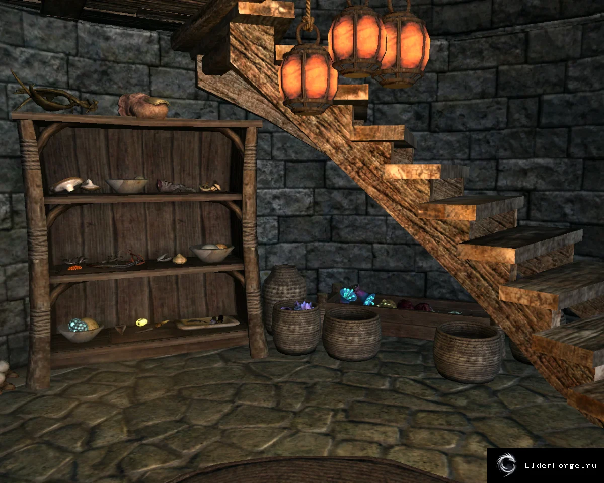 Обложка мода: Гимн Солта — уютный данмерский дом в Вороньей скале, Skyrim LE