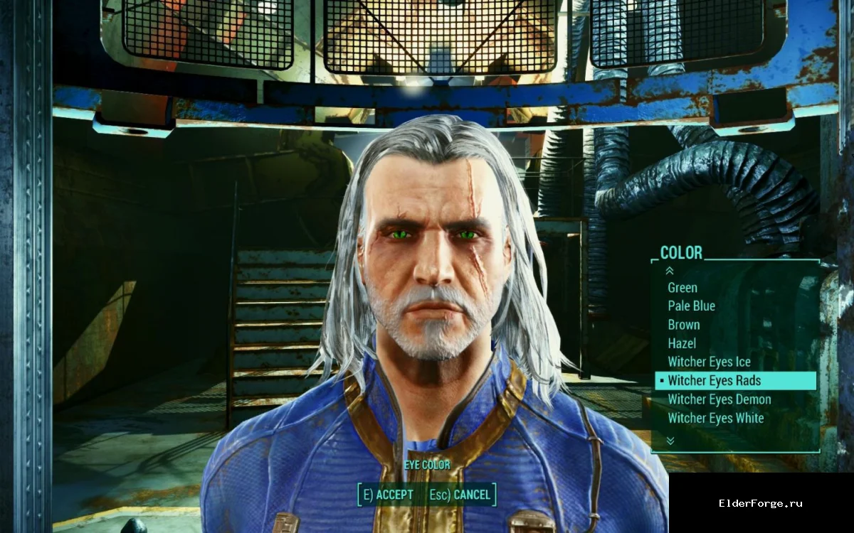 Обложка мода: Глаза из Ведьмака – 8 уникальных вариантов глаз для Fallout 4
