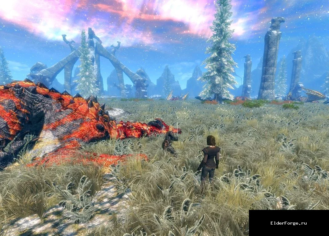 Обложка мода: Гора Смерти II для Skyrim SE/AE — новое приключение с тайнами и эпическими локациями