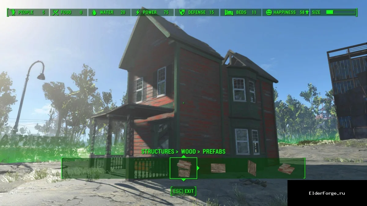 Обложка мода: Готовые дома для постройки в Fallout 4 – 13 новых построек для поселений