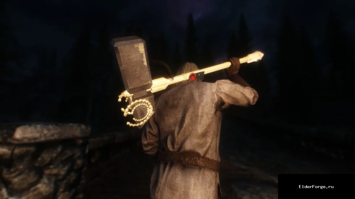 Обложка мода: Громовой молот – мощное оружие из Warhammer 40K для Skyrim LE