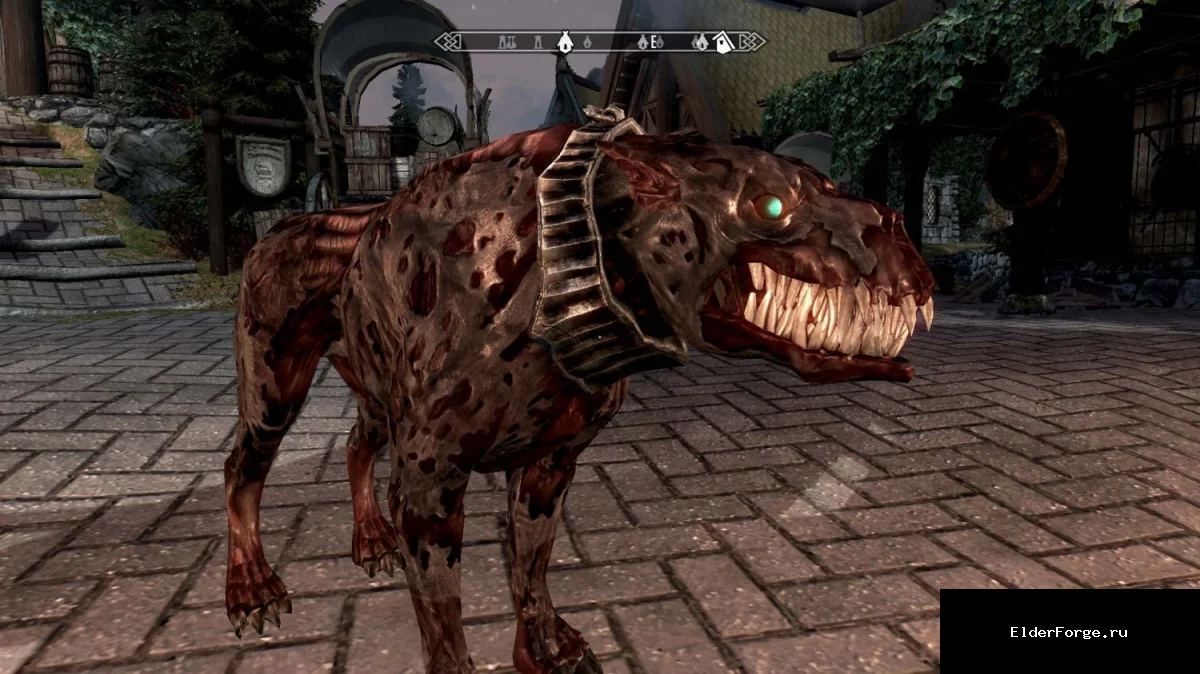 Обложка мода: HD Гончая смерти – новые текстуры для Death Hound в Skyrim LE