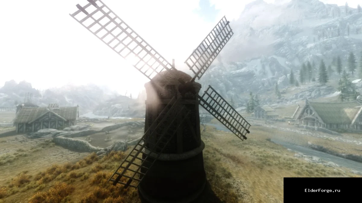 Обложка мода: HD мельница для Skyrim Legendary Edition – реалистичные текстуры и модели