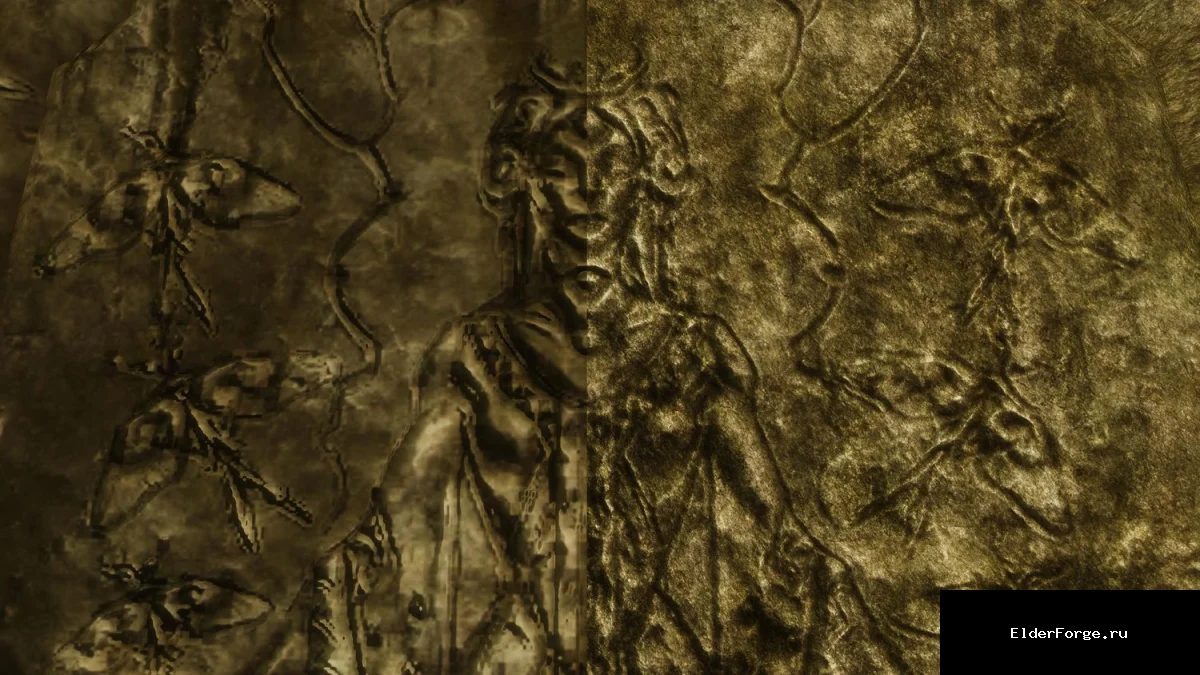 Обложка мода: HD нордские фрески для Skyrim LE – детализированные текстуры подземелий