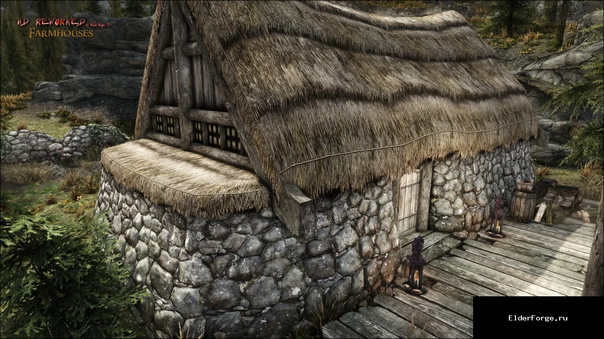 Обложка мода: HD Переработанные фермерские дома для Skyrim SE/AE – 4K