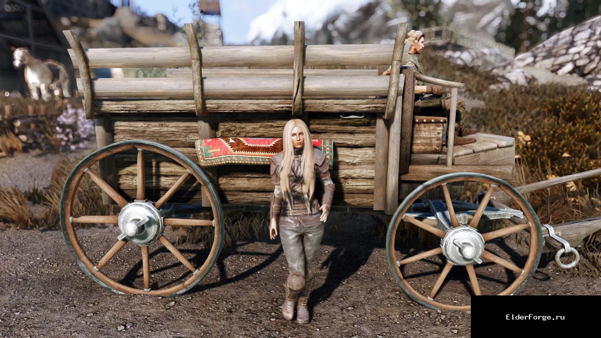 Обложка мода: HD Повозки для Skyrim SE‑AE — ультра‑детализированный реплейсер
