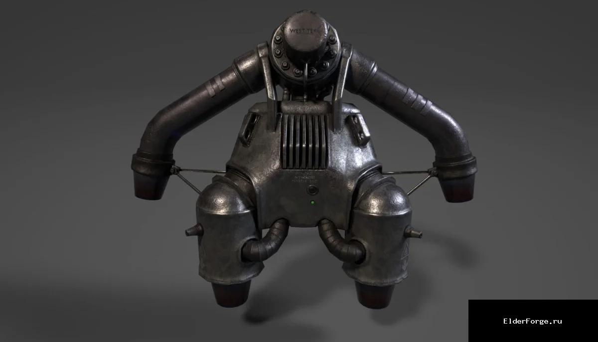 Обложка мода: HD реактивный ранец силовой брони для Fallout 4 – высококачественный текстурный пакет