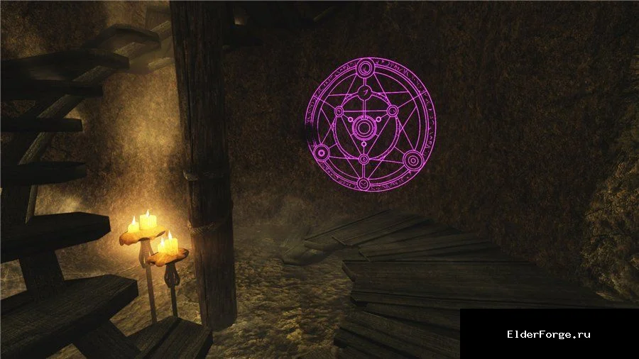 Обложка мода: HD‑ретекстур магических рун для Skyrim Legendary Edition – яркие детали