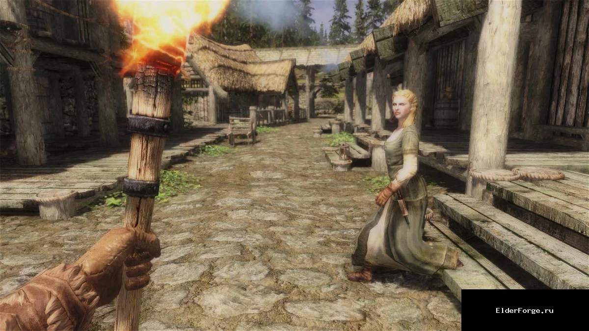 Обложка мода: HD‑ретекстура факелов для Skyrim Legendary Edition – финальная версия