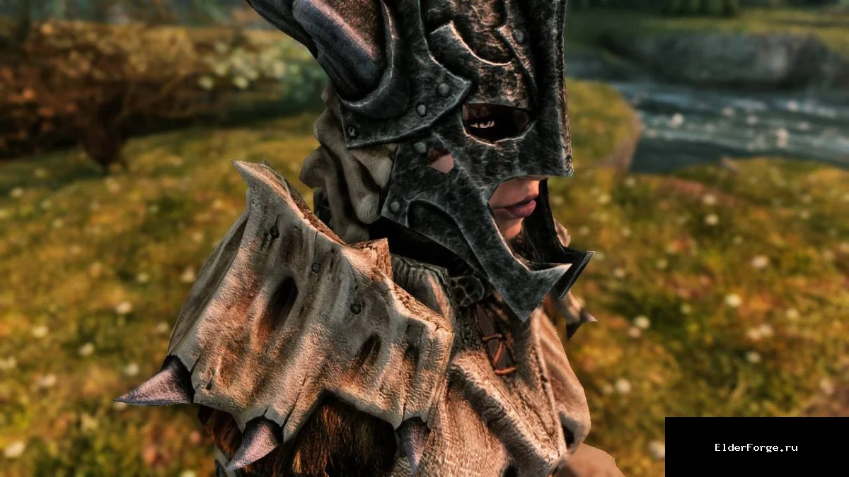 Обложка мода: HD‑текстуры костяной брони для Skyrim Legendary Edition