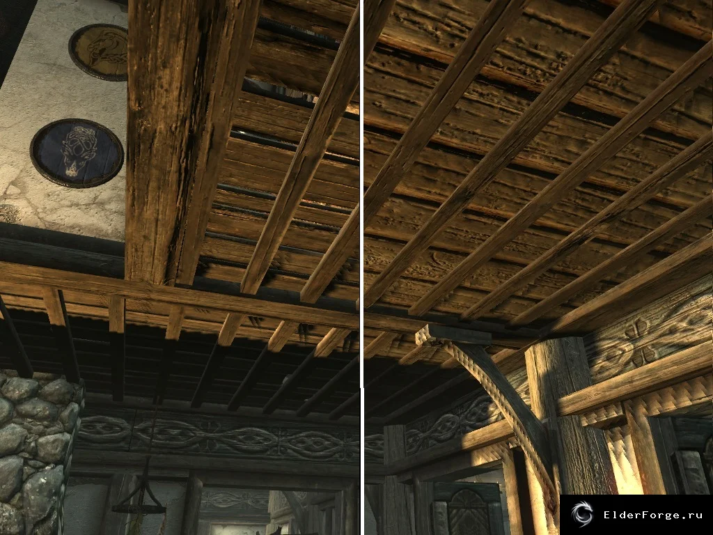 Обложка мода: Улучшения интерьера поместий Hearthfire для Skyrim LE