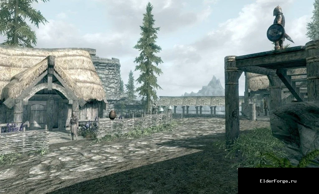 Обложка мода: Helgen Возрождение — восстановленный город в Skyrim Legendary Edition