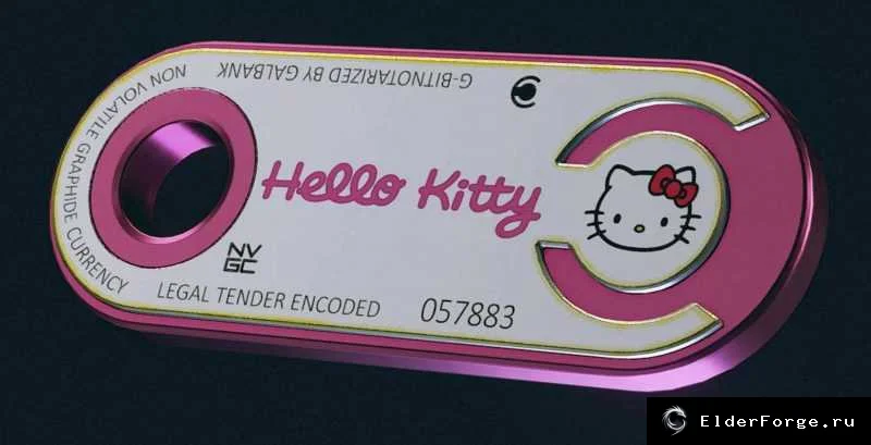 Обложка мода: Hello Kitty текстура для CreditStick в Starfield