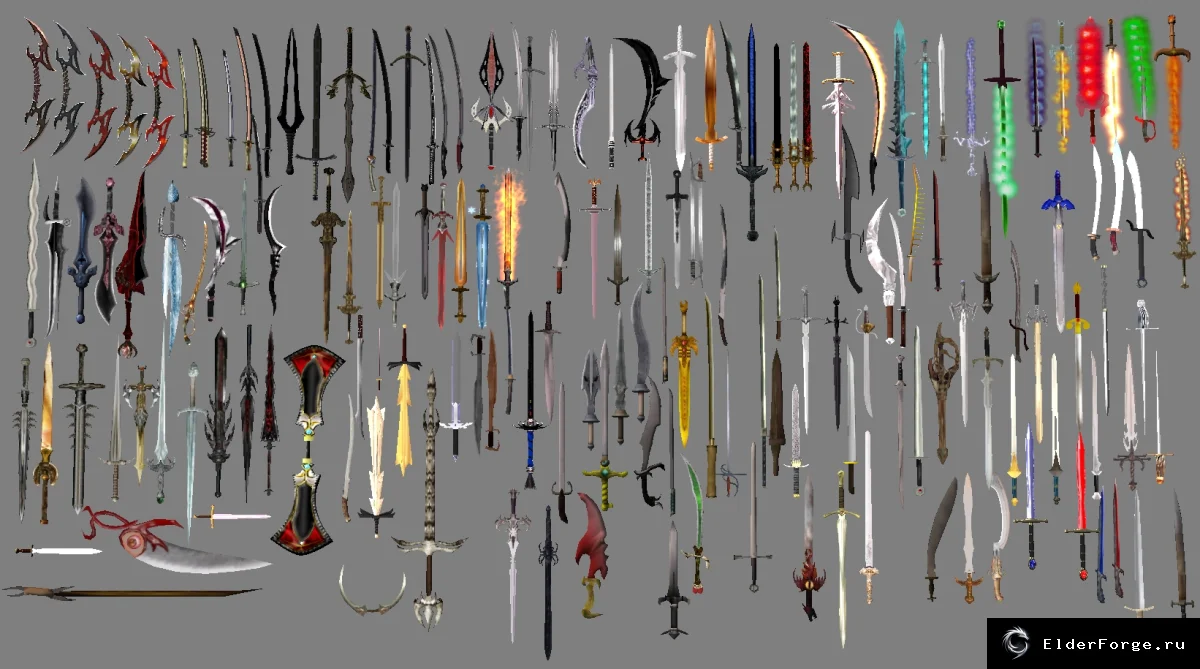 Обложка мода: H.E.L.L.U.V.A. Longblades 1H — подборка лучших одноручных мечей для Morrowind