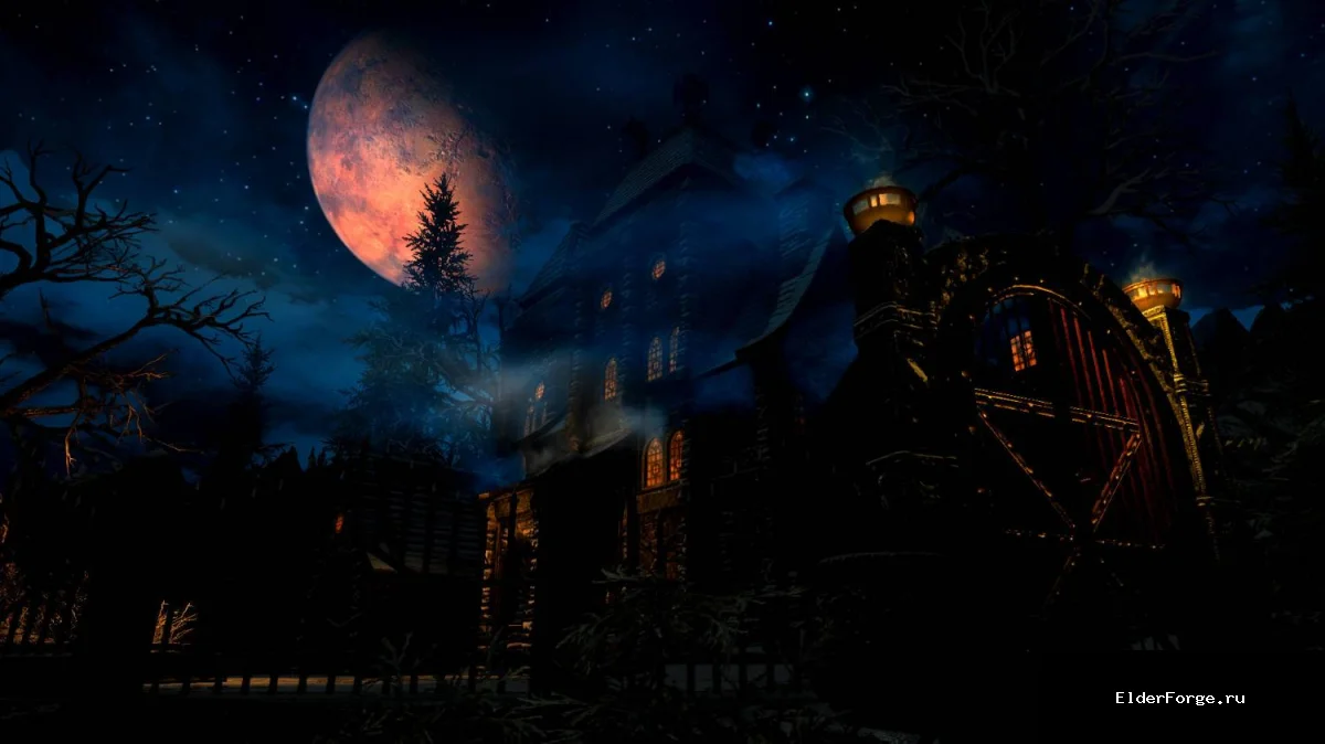 Обложка мода: Hill House Returned — огромный дом с вампирским режимом для Skyrim LE