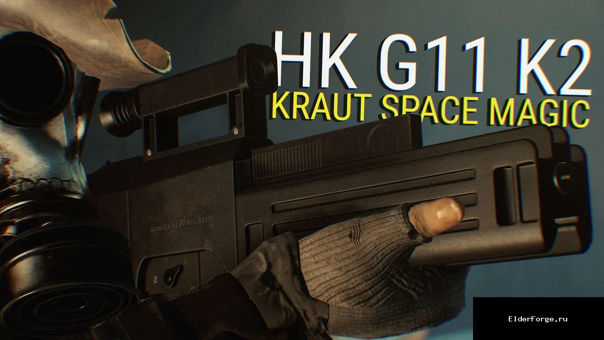 Обложка мода: HK G11 K2 – редкая винтовка Heckler &amp; Koch из Fallout 2 для Fallout 4