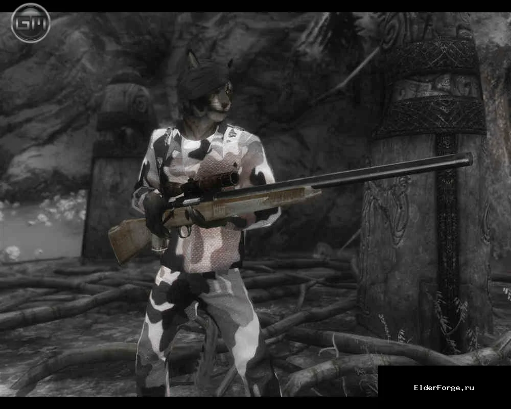 Обложка мода: Hunting Rifle LE — охотничья винтовка 7,62 для Skyrim LE