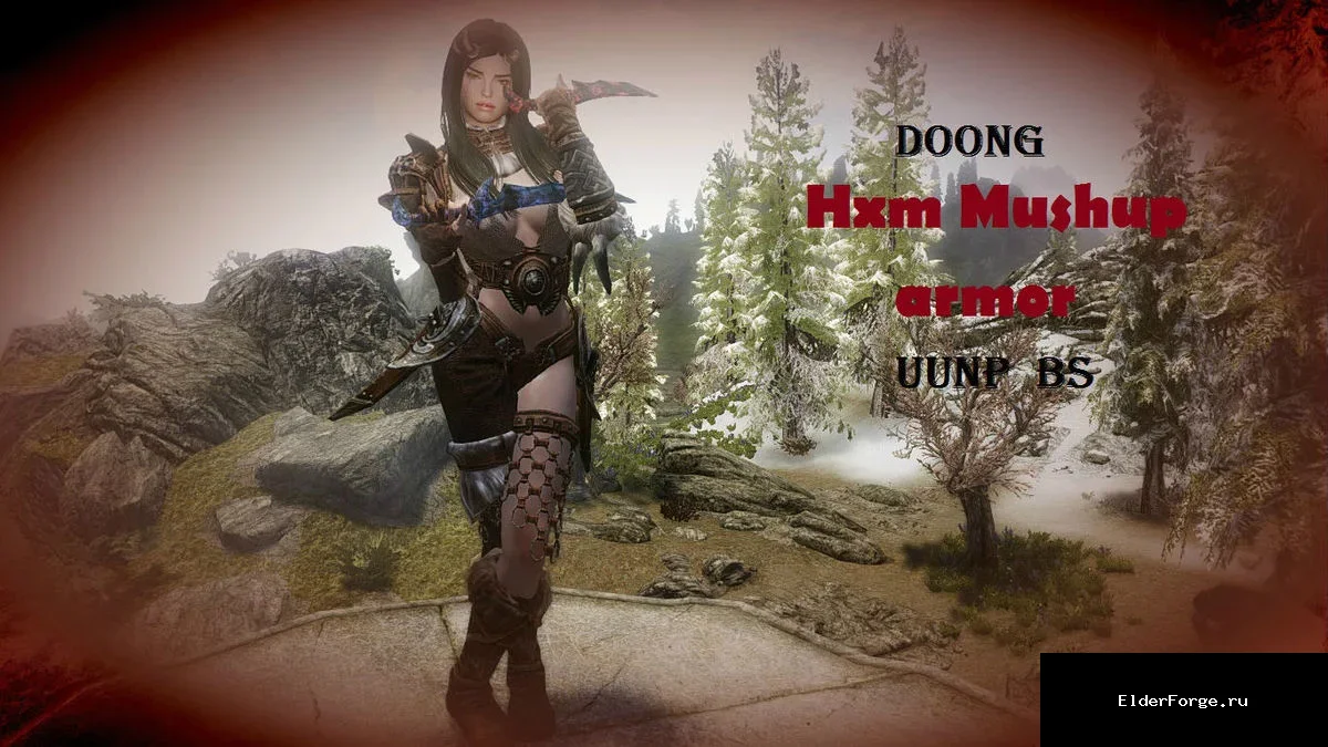 Обложка мода: HxM Mushup armor UUNP — HxM. Снаряжение искательницы приключений UUNP BS LE