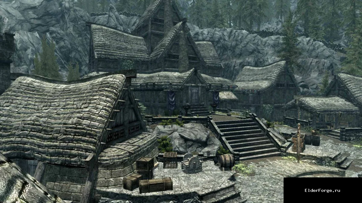 Обложка мода: Идеальный Фолкрит – улучшенный город для Skyrim Legendary Edition