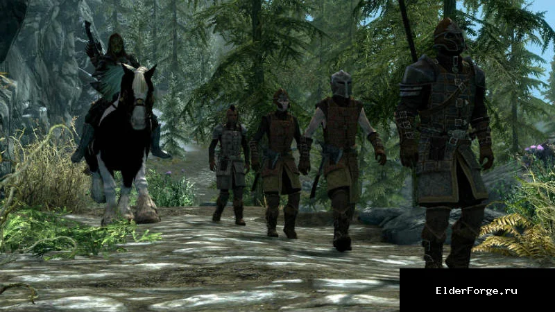 Обложка мода: Иммерсивные патрули для Skyrim SE‑AE – живые отряды и фракции