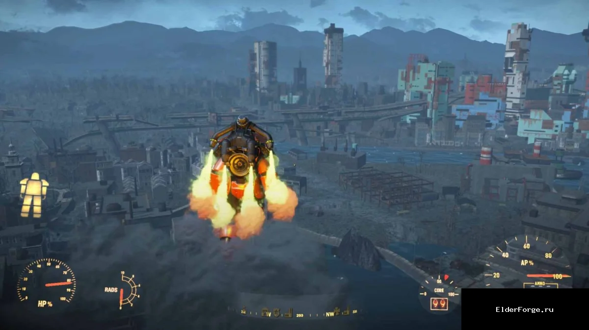 Обложка мода: Имперский реактивный ранец – двойной подъём в Fallout 4