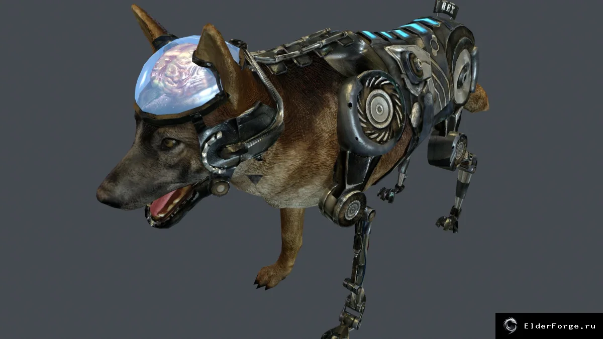 Обложка мода: Improved Cyberdogs Textures for FNV: Rex &amp; Military Dogs