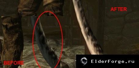 Обложка мода: Исправление освещения хвостов кожджитов — Skyrim Legendary Edition