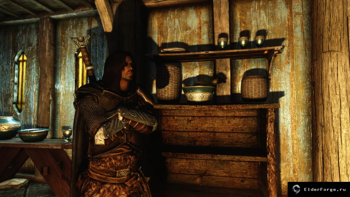 Обложка мода: Полосатые тени Skyrim LE — исправление освещения без артефактов